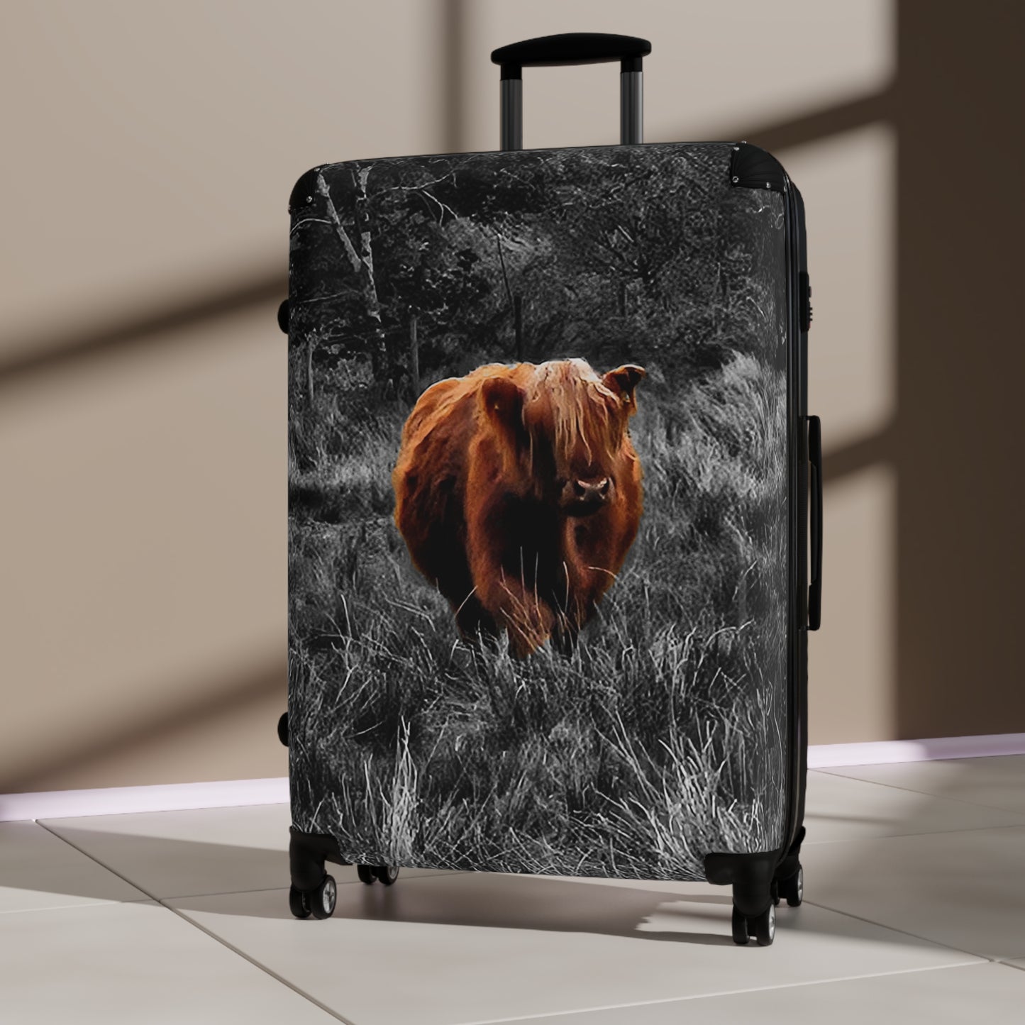 The Future Photography-Driven, Lightweight Suitcases, Custom Durable Travel Designer Suitcase, Charlie, the Coo of the Highlands/Ultra-Light Effortless Travel