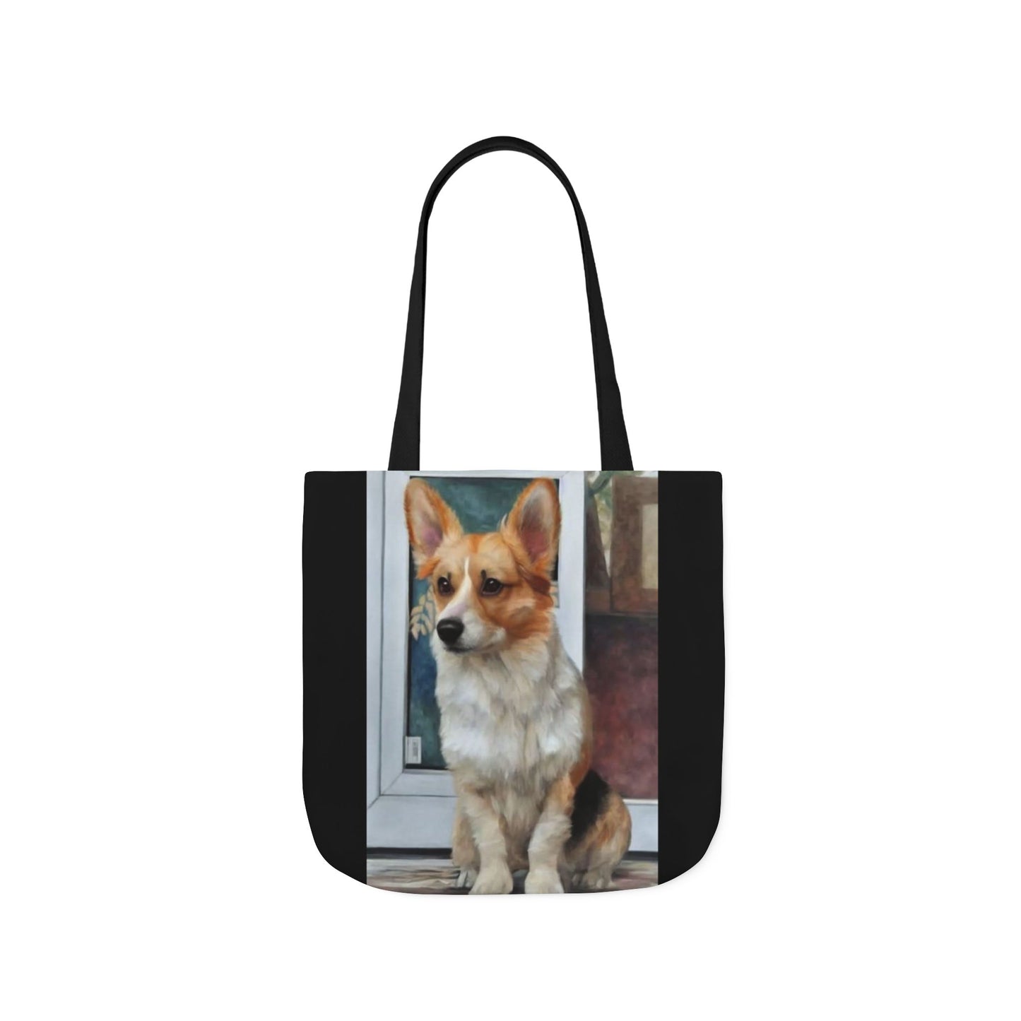 The Best Corgi Portrait Canvas Tote Bag – Cute Dog Print Reusable Shopper