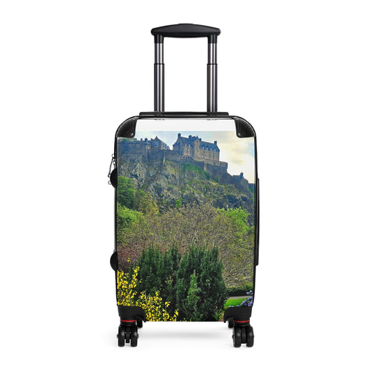 The Future Photography-Driven, Lightweight Suitcases, Custom Durable Travel Designer Suitcase, Edinburgh Castle Scenic Carry-On Suitcase — Scottish Castle Travel Luggage