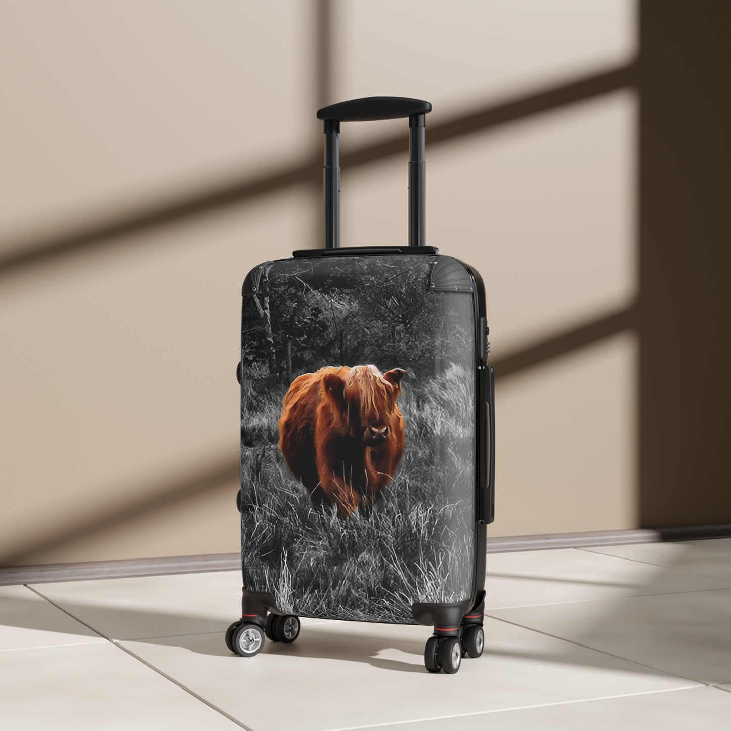 The Future Photography-Driven, Lightweight Suitcases, Custom Durable Travel Designer Suitcase, Charlie, the Coo of the Highlands/Ultra-Light Effortless Travel